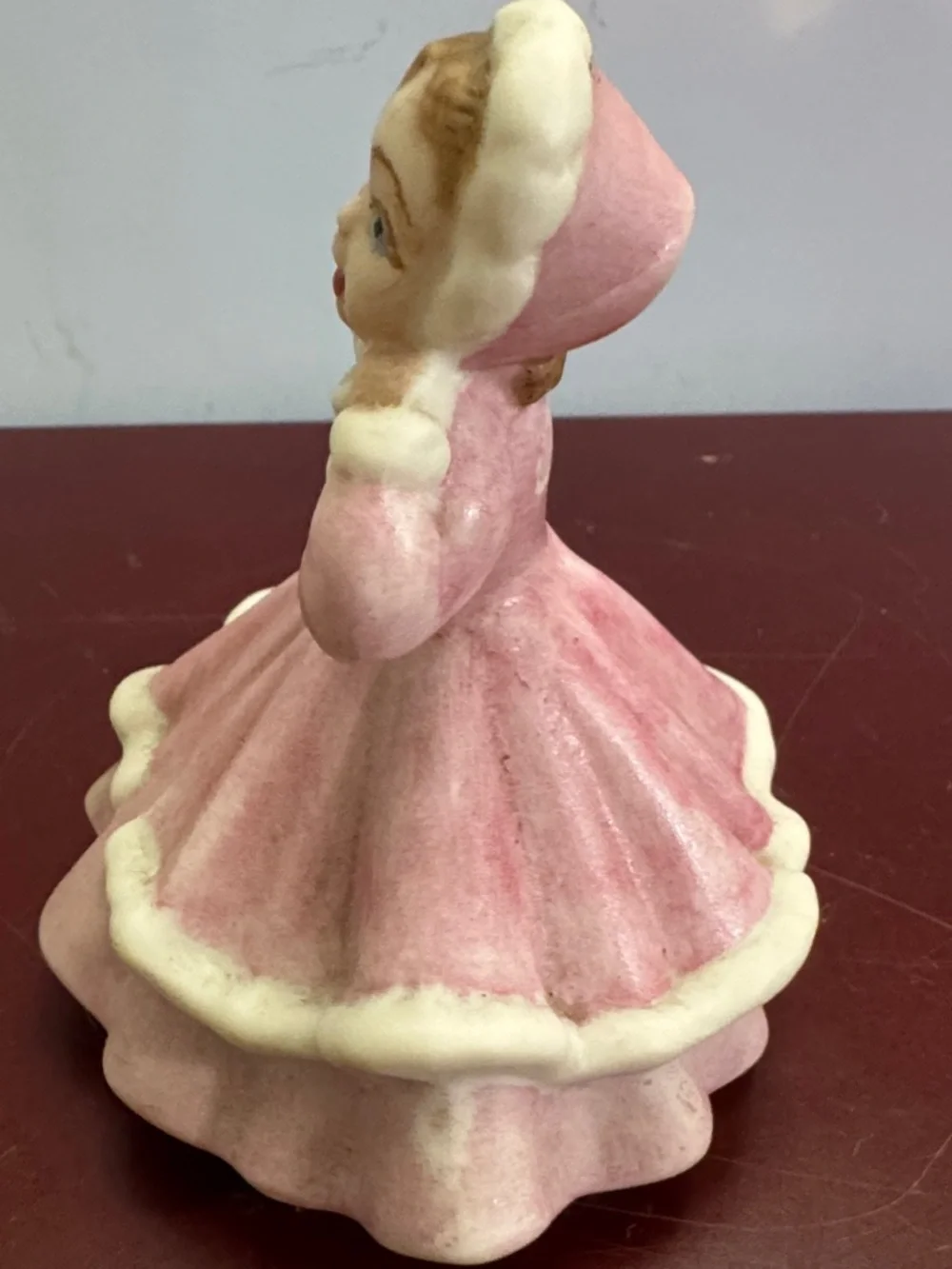 Vintage Pink Ceramic Figurine